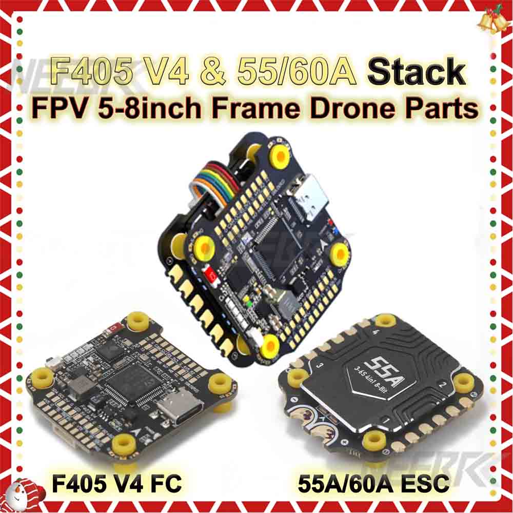 Betaflight Flight Controller - ชุดควบคุมการบิน F405 V4 F4 Stack พร้อม