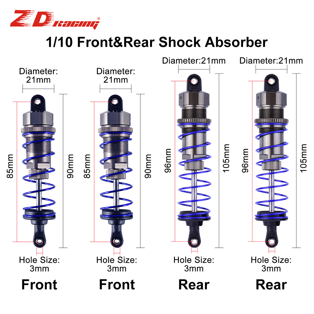 Rc Suspension Arm - โช้คอัพหน้า ZD Racing ขนาด 105 มม.
