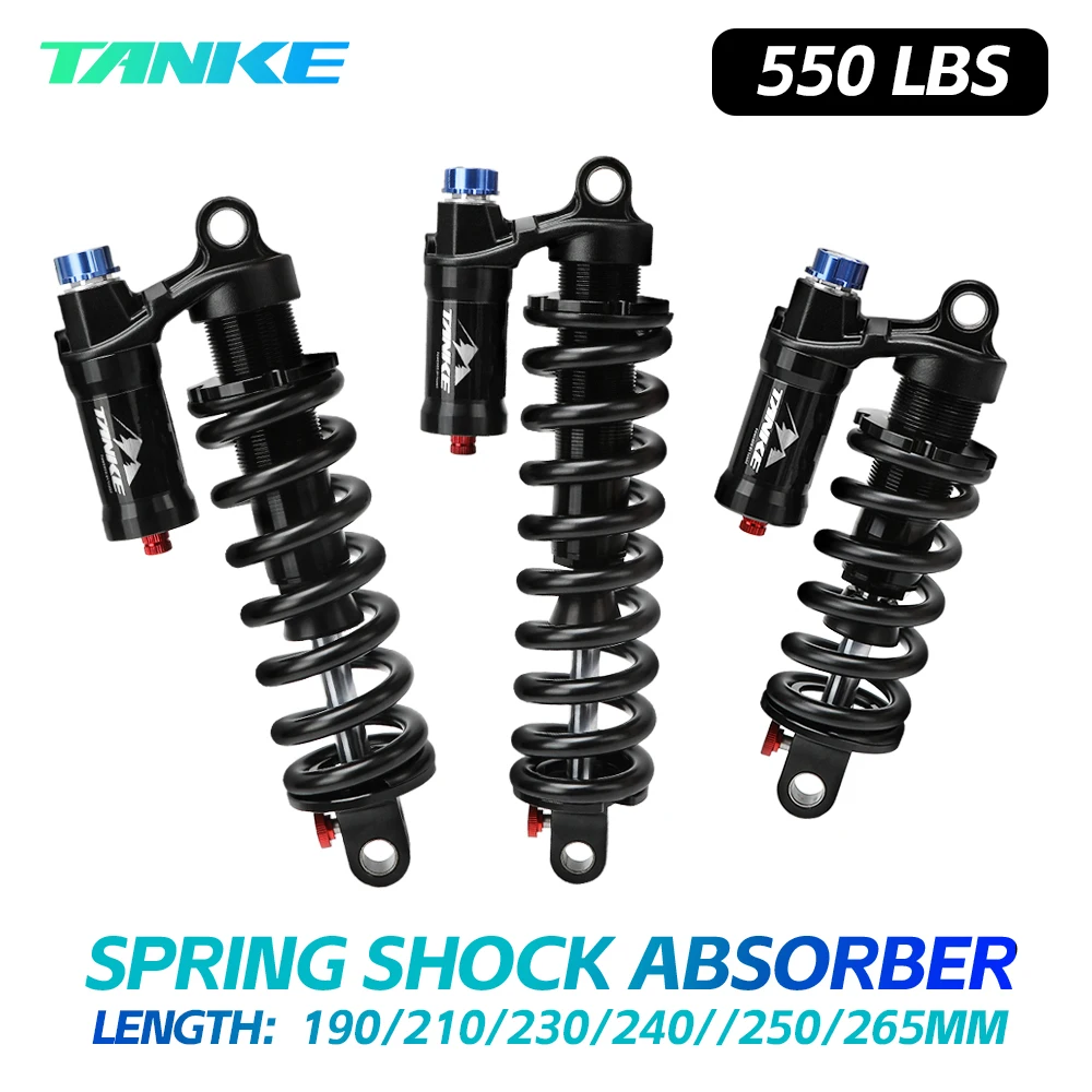 Rc Suspension Arm - โช้คอัพหลังจักรยานเสือภูเขา TANKE 550LBS สปริงโช้คอัพแบบซอฟต์เทล 190 มม./210/230