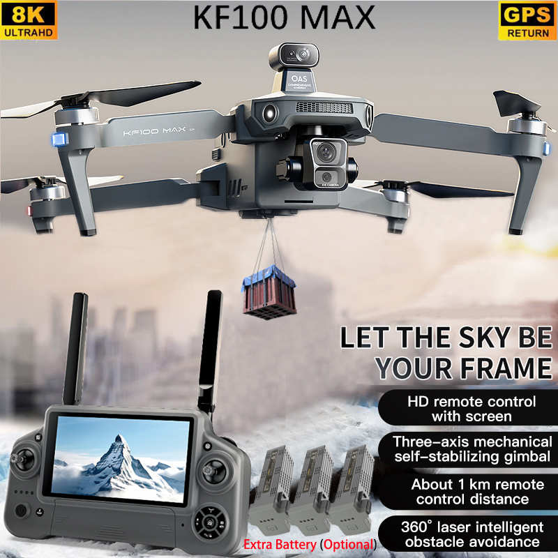 Drone App Rc Fpv - KF100 MAX GPS Drone 4K กล้อง