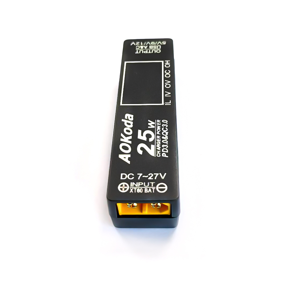 Lipo Battery Charger - อะแดปเตอร์แปลงไฟ AOKoda XT60 เป็น PD3.0 สำหรับชาร์จแบตเตอรี่