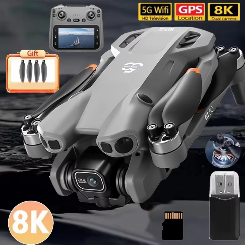 Drone Top Rc - โดรนของเล่นแบบพับได้ ควอดคอปเตอร์บังคับวิทยุ ไร้แปรงถ่าน หลบหลีกสิ่งกีดขวาง หน้าจอขนาดใหญ่ กล้อง