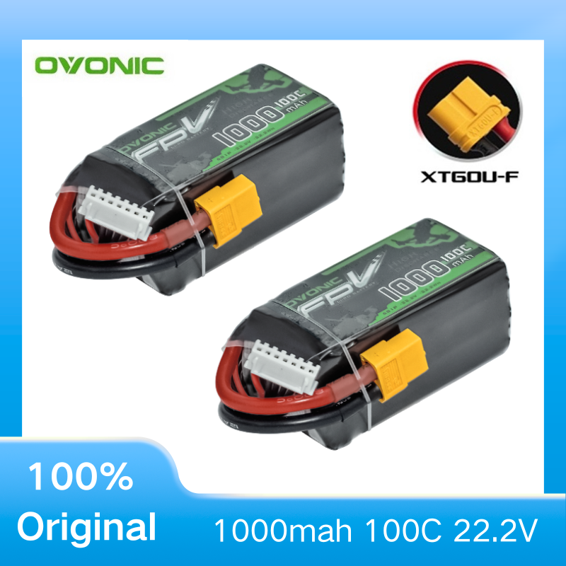 Drone Carrera Rc - 2 ชิ้น OVONIC 1000mAh 100C 22.2V