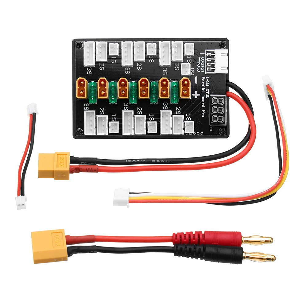 Lipo Parallel Charging Board - XT30ปลั๊ก1S-3S แบตเตอรี่ Lipo อัพเกรดรุ่นชาร์จไฟแบบขนานสำหรับ IMAX B6