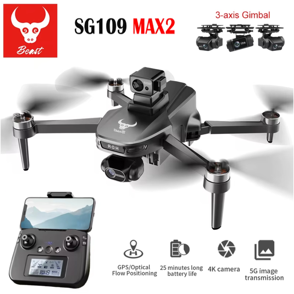 Drone App Rc Fpv - SG109 MAX2 Professional FPV 8K กล้อง