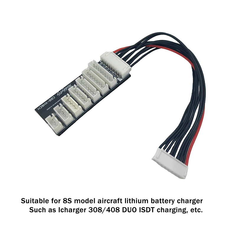 Lipo Parallel Charging Board - บอร์ดชาร์จแบตเตอรี่ลิโพ 2-8S พร้อมอะแดปเตอร์ขยายการชาร์จแบบขนานสำหรับแบตเตอรี่ลิโพ RC
