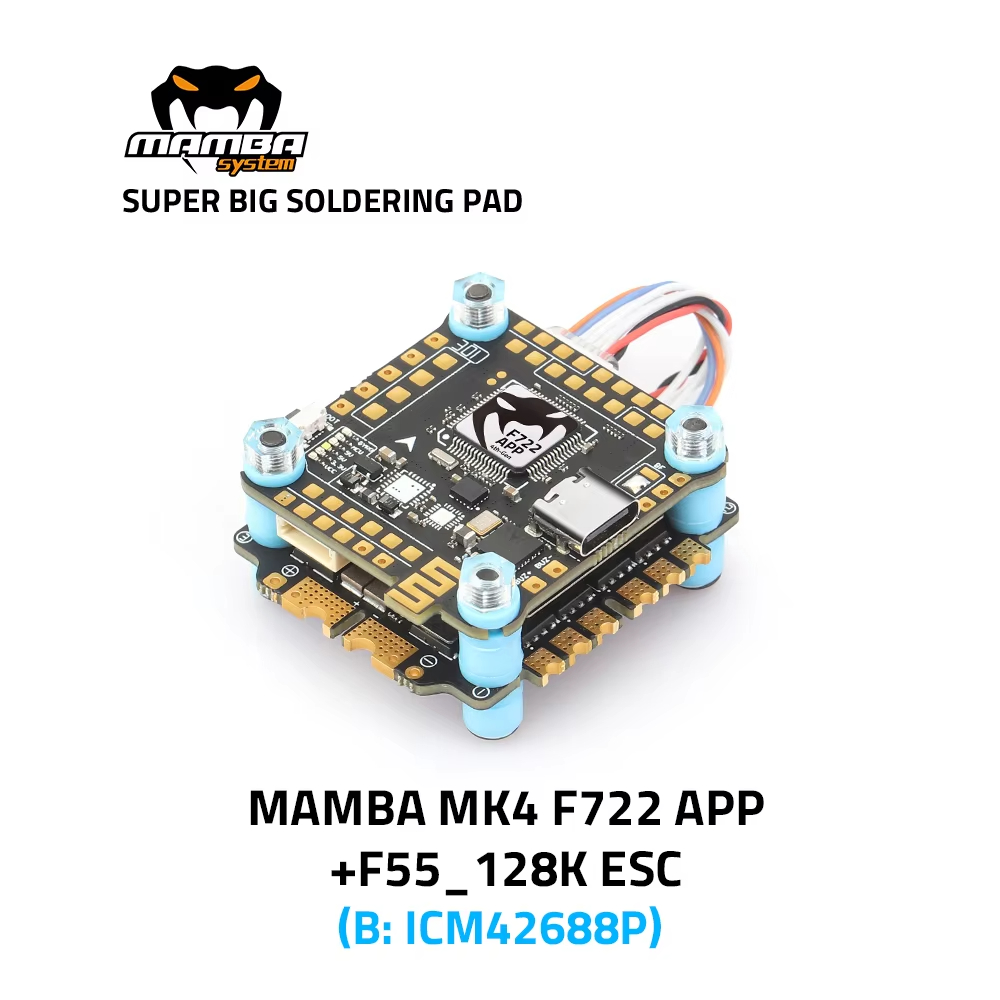 Betaflight Flight Controller - ชุดควบคุมการบิน Diatone MAMBA F722 APP MK4