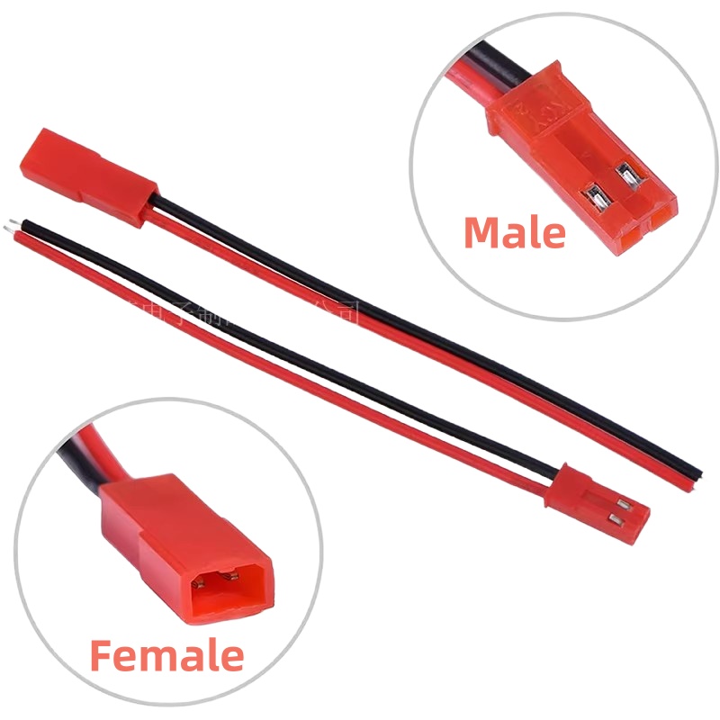 Drone Rc Cable - ชุดขั้วต่อ JST 2P จำนวน 20 ชิ้น