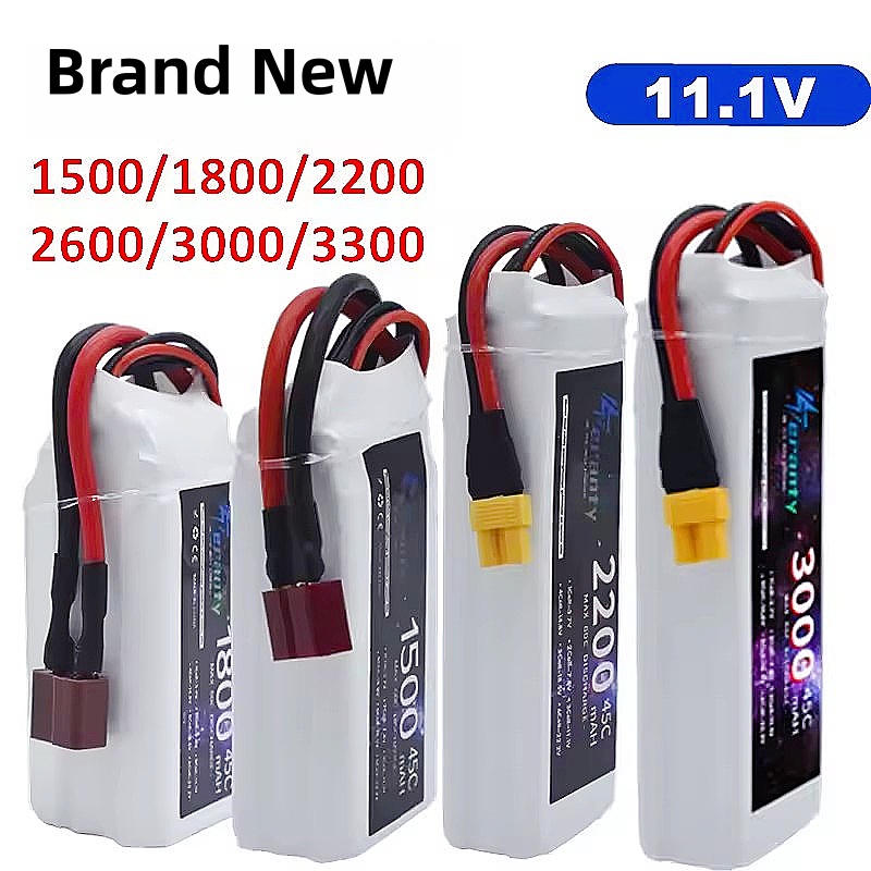 Drone Carrera Rc - แบตเตอรี่ลิเธียมโพลิเมอร์ 11.1V 3S 1500mah 1800mAh 2200mah