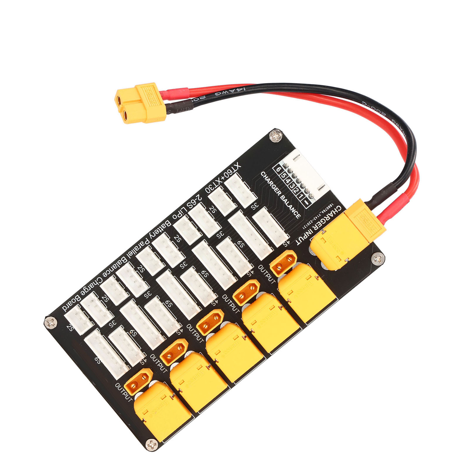 Lipo Parallel Charging Board - บอร์ดชาร์จแบตเตอรี่แบบขนาน XT30 XT60 ปลั๊ก 2-6S แบตเตอรี่ลิเธียมสำหรับ