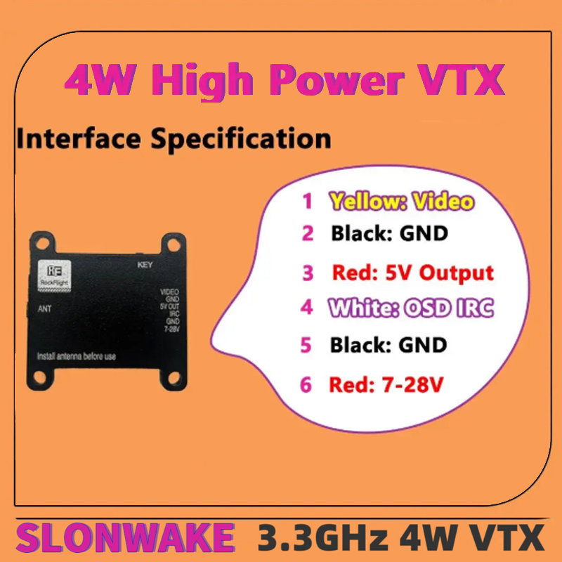 เครื่องส่งสัญญาณวิดีโอ SLONWAK - Receiver Rc Drone บทวิจารณ์และราคา