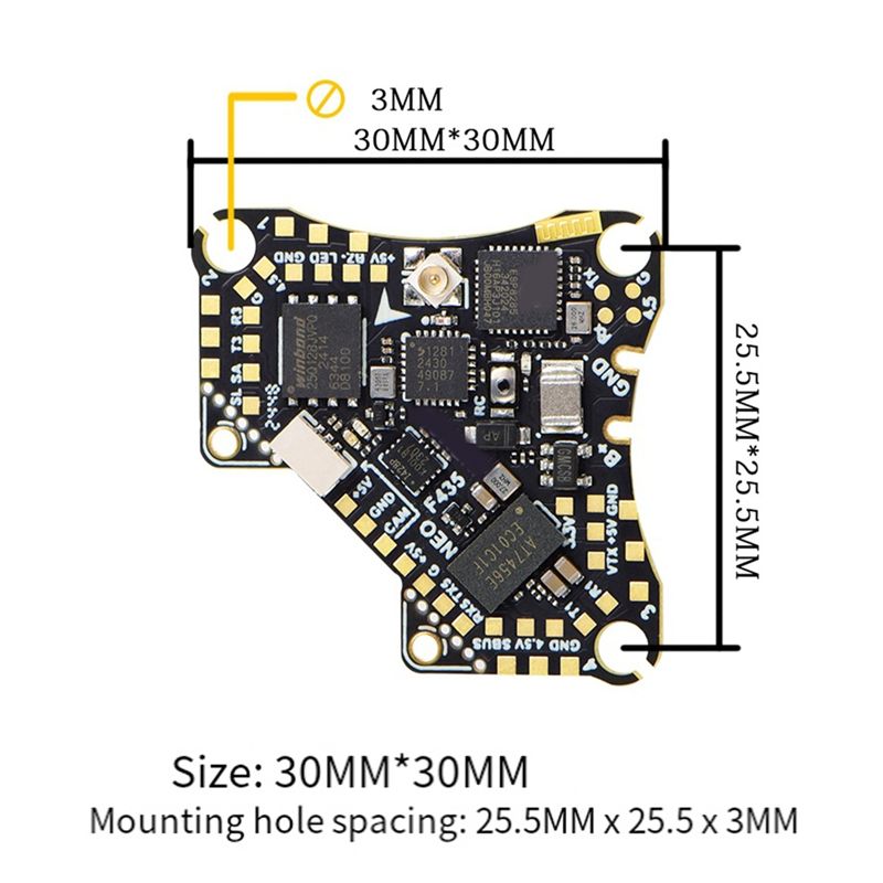FBIL-F435 NEO 1S AIO ตัวควบคุม - Drone Rc Flight Controller บทวิจารณ์และราคา