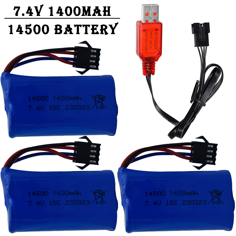 7.4V 1400mAh 14500 แบตเตอรี่ลิ - Lipo Battery Charger บทวิจารณ์และราคา