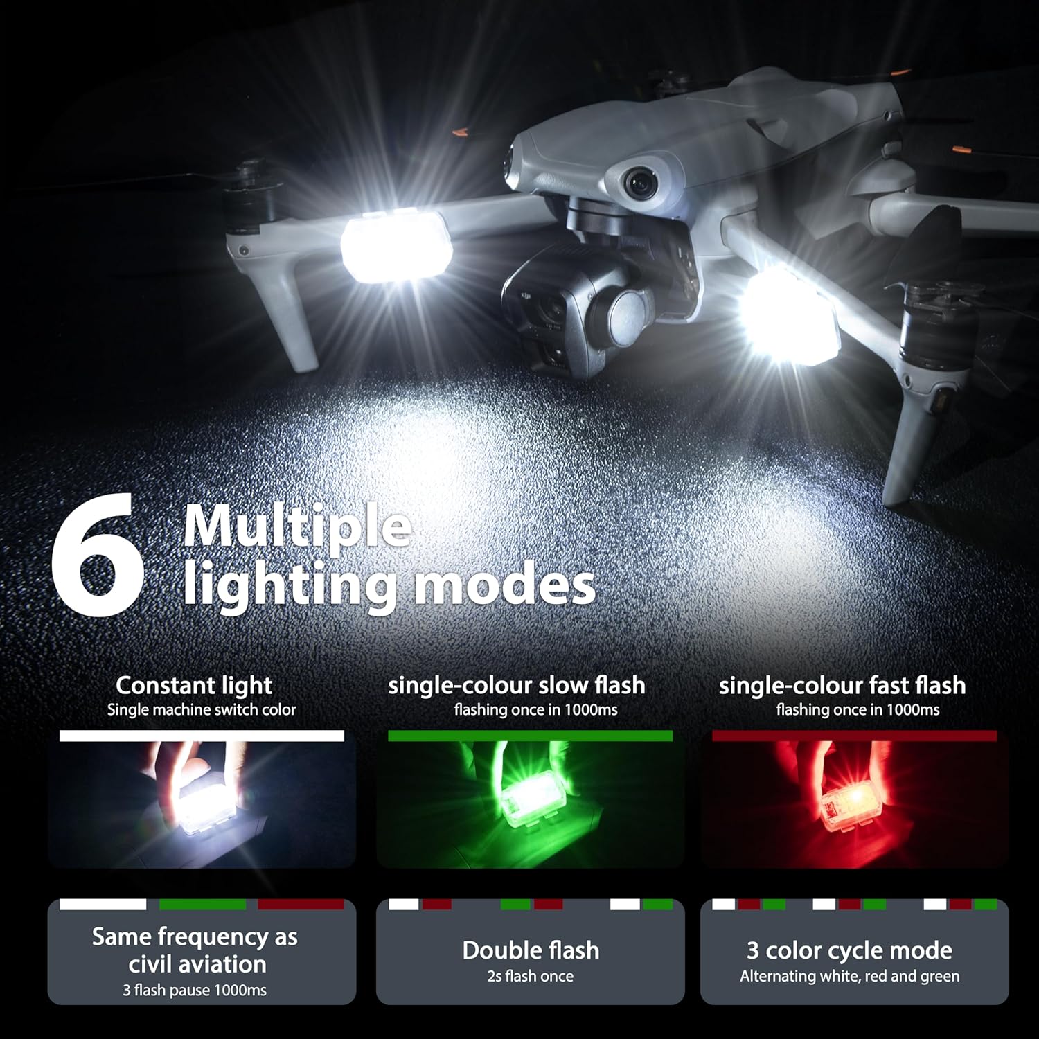 ไฟแฟลชป้องกันการชนสำหรับโดรน S - Drone Rc Ufo บทวิจารณ์และราคา