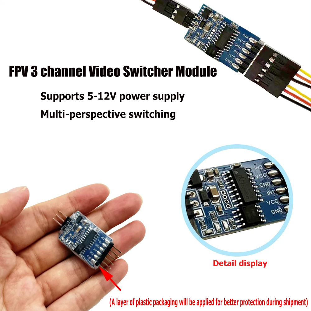 5.8G 3 ช่องวิดีโอสวิตช์เชอร์โม - Receiver Rc Drone บทวิจารณ์และราคา