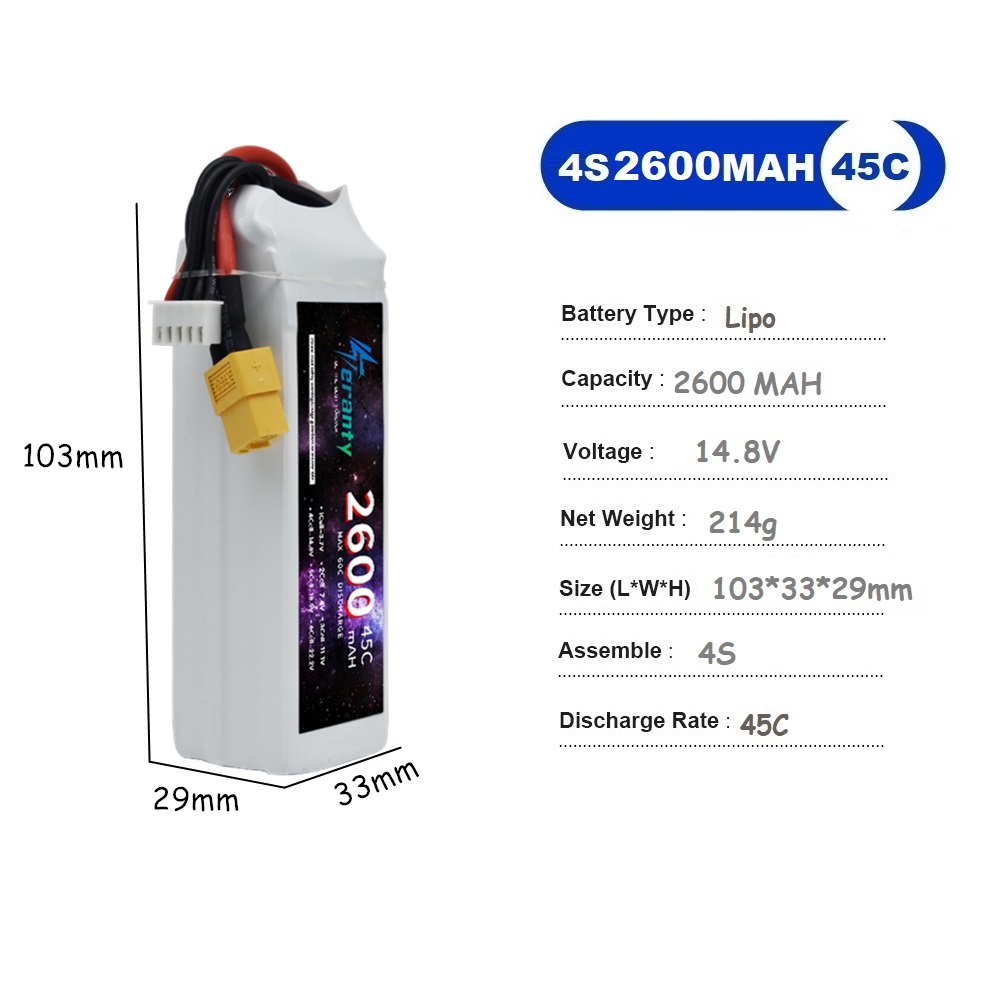 4S LiPo แบตเตอรี่ 14.8V 1500 m - Drone Carrera Rc บทวิจารณ์และราคา
