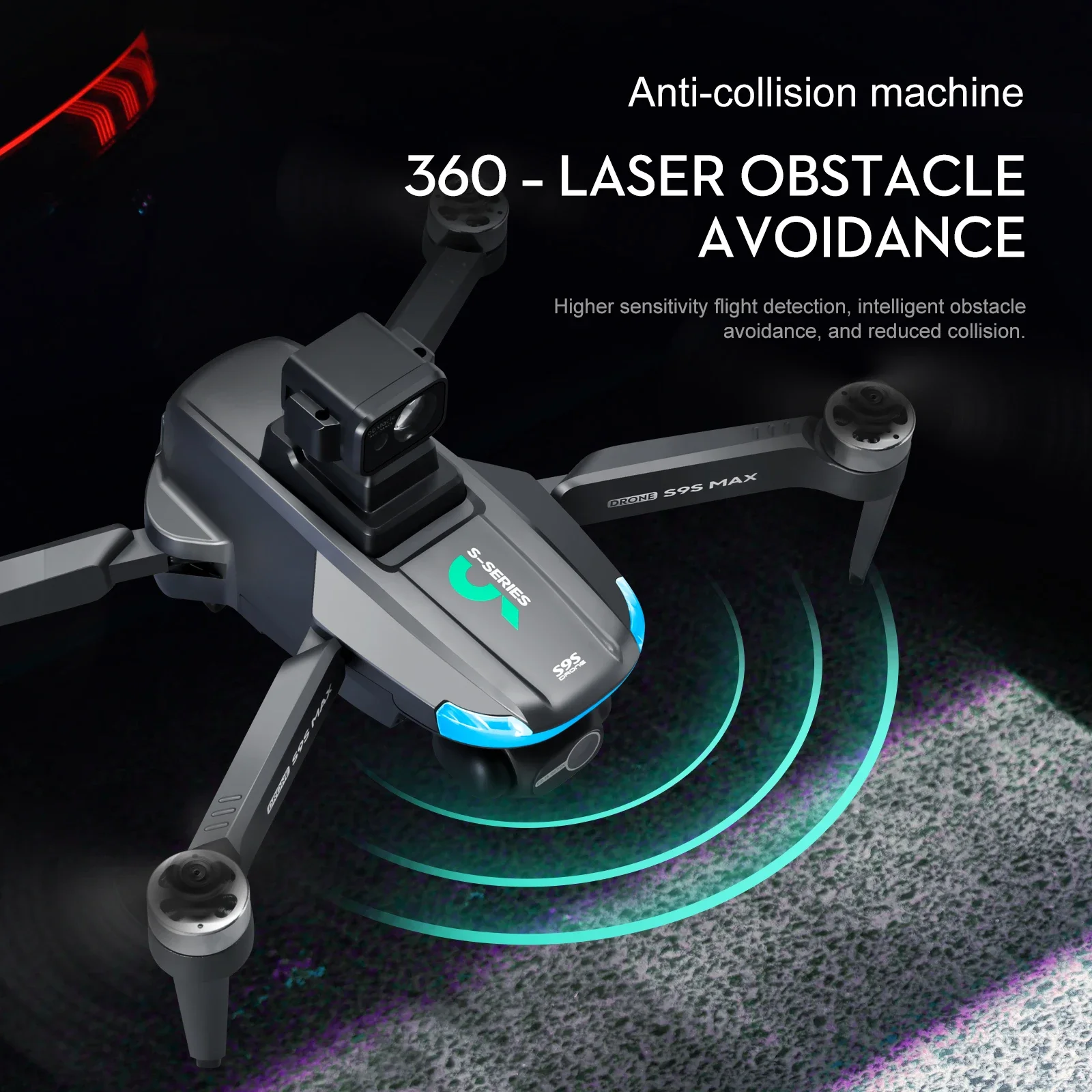 ใหม่S9S MAX MINI Drone 4K 2 แก - Drone Rc Cable บทวิจารณ์และราคา