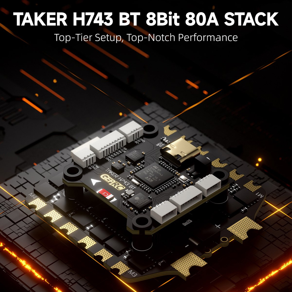 GEPRC TAKER H743 BT 8Bit 80A S - Drone Tech Rc บทวิจารณ์และราคา