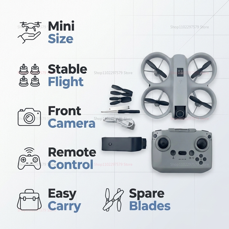 มินิโดรนพร้อมกล้อง 8K HD FPV โ - Drone Rc Land บทวิจารณ์และราคา