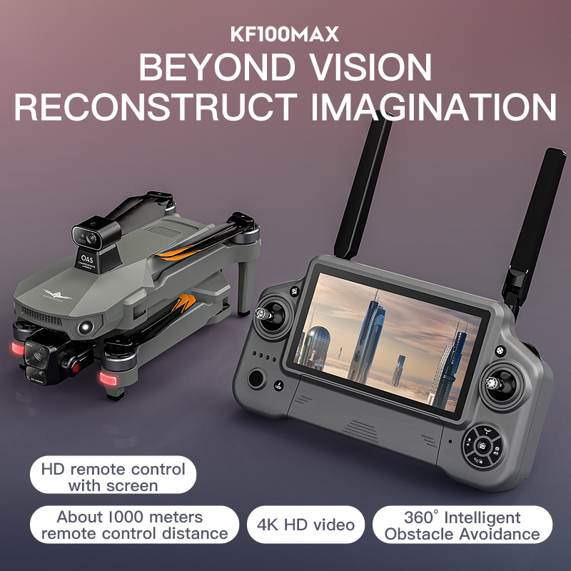 KF100 MAX GPS Drone 4K กล้อง 3 - Drone App Rc Fpv บทวิจารณ์และราคา