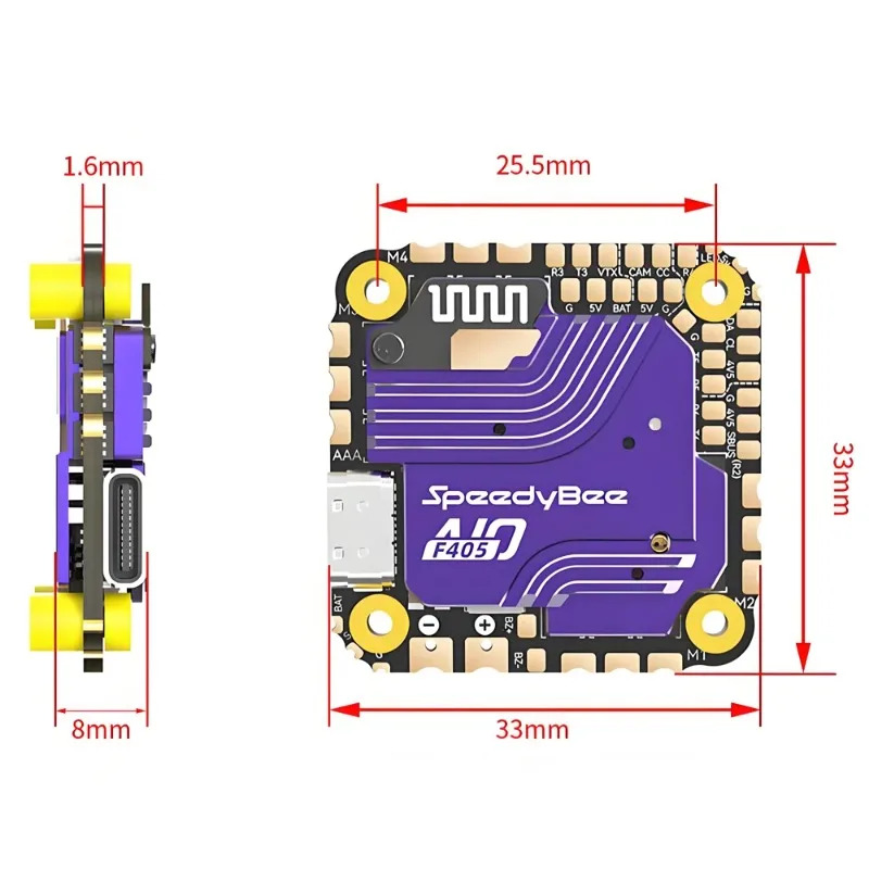 SpeedyBee F405 AIO Flight Cont - Drone Rc Flight Controller บทวิจารณ์และราคา