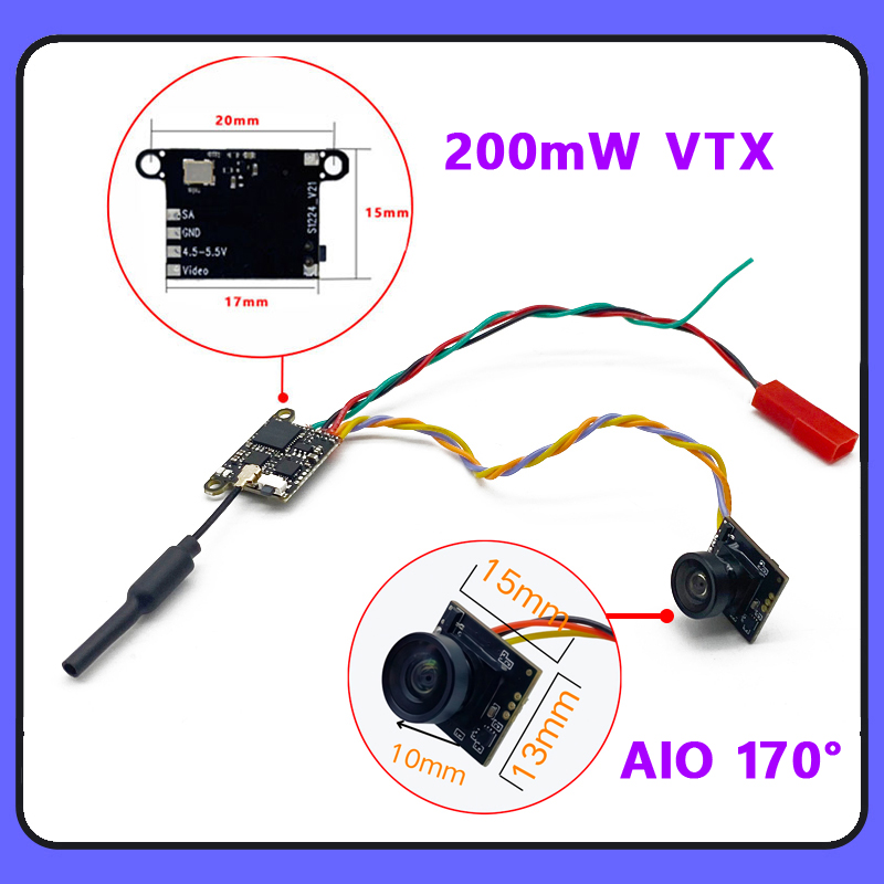SLONWAKE 5.8G 1200TVL กล้อง FP - Receiver Rc Drone บทวิจารณ์และราคา